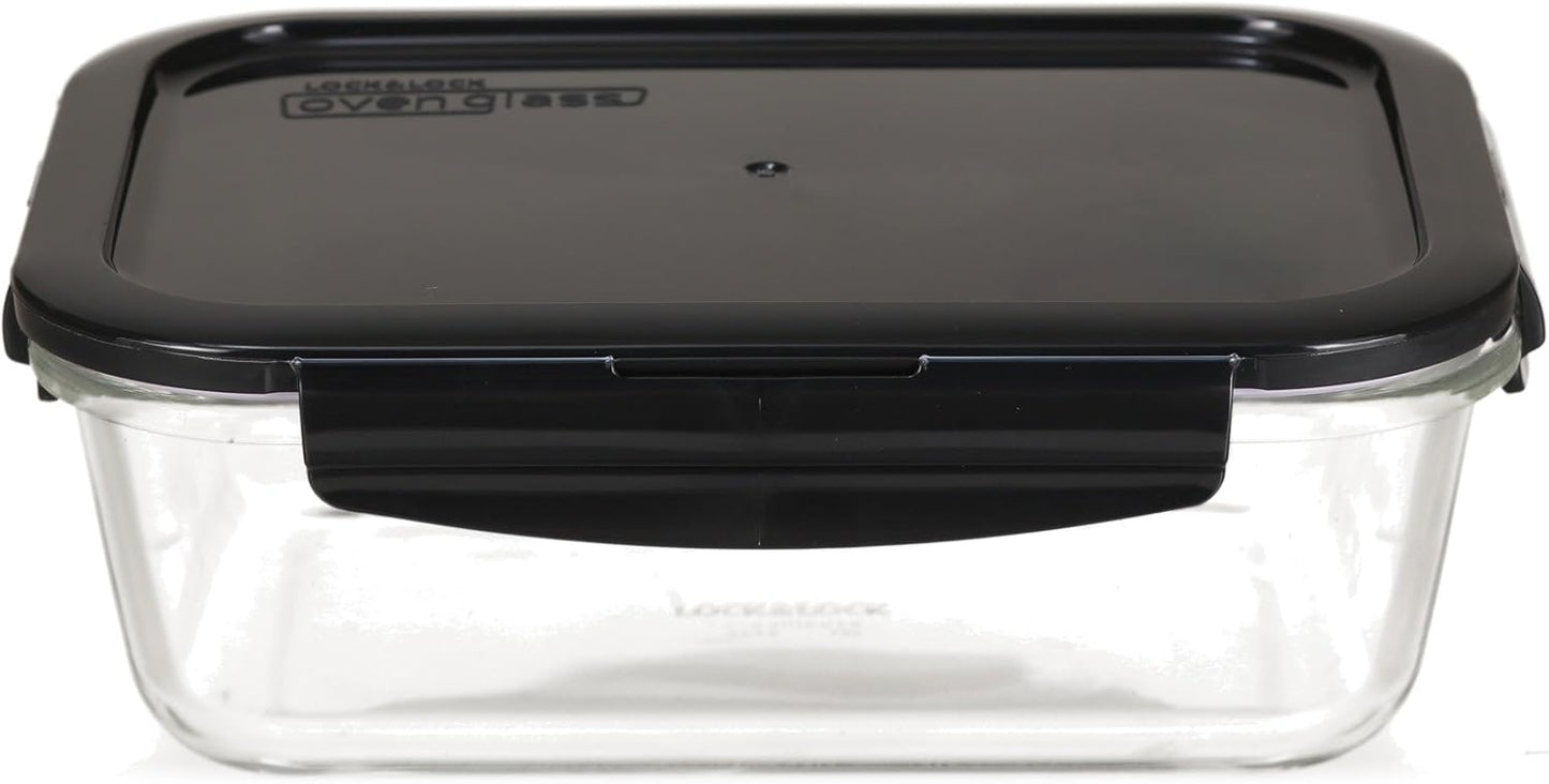 3er-Set Frischhaltedosen mit Decke, Oven Glass Serie, LLG445AS3