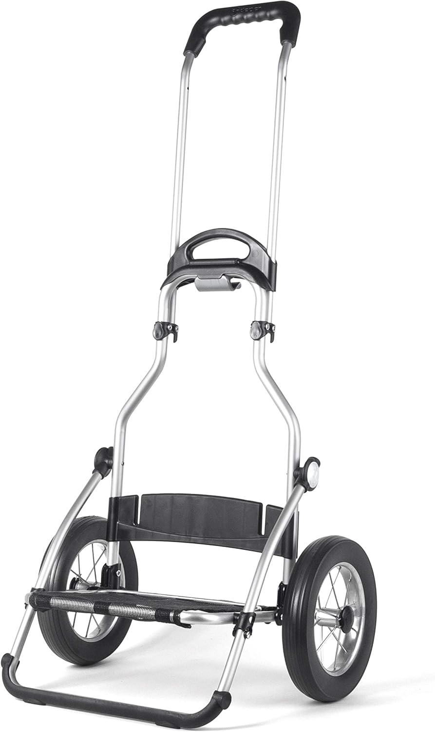 Einkaufstrolley klappbar mit Kühlfach 45L, belastbar 50kg, Silbergrau