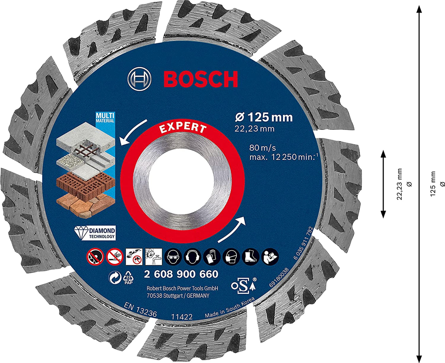 Diamanttrennscheibe Expert MultiMaterial, Ø 125mm, Ø 125 mm M 14