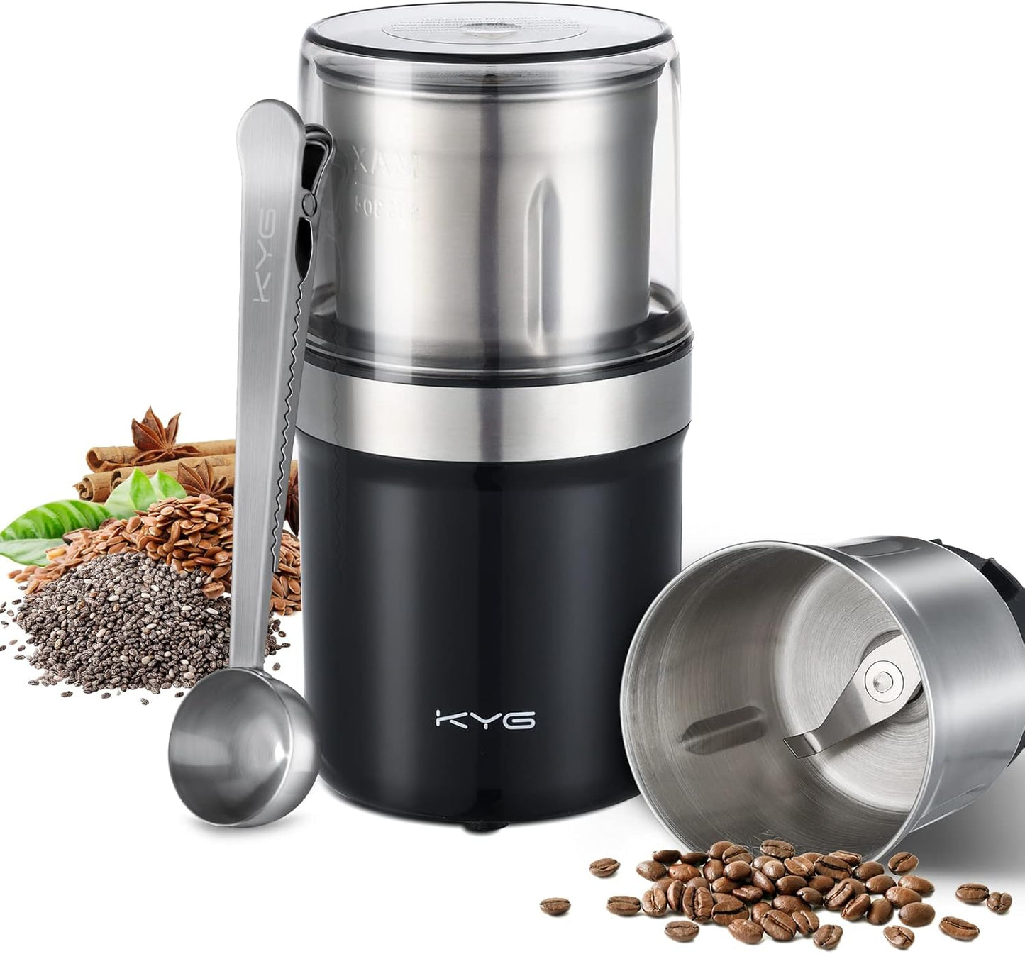 Kaffeemühle, 1 Abnehmbarer Becher