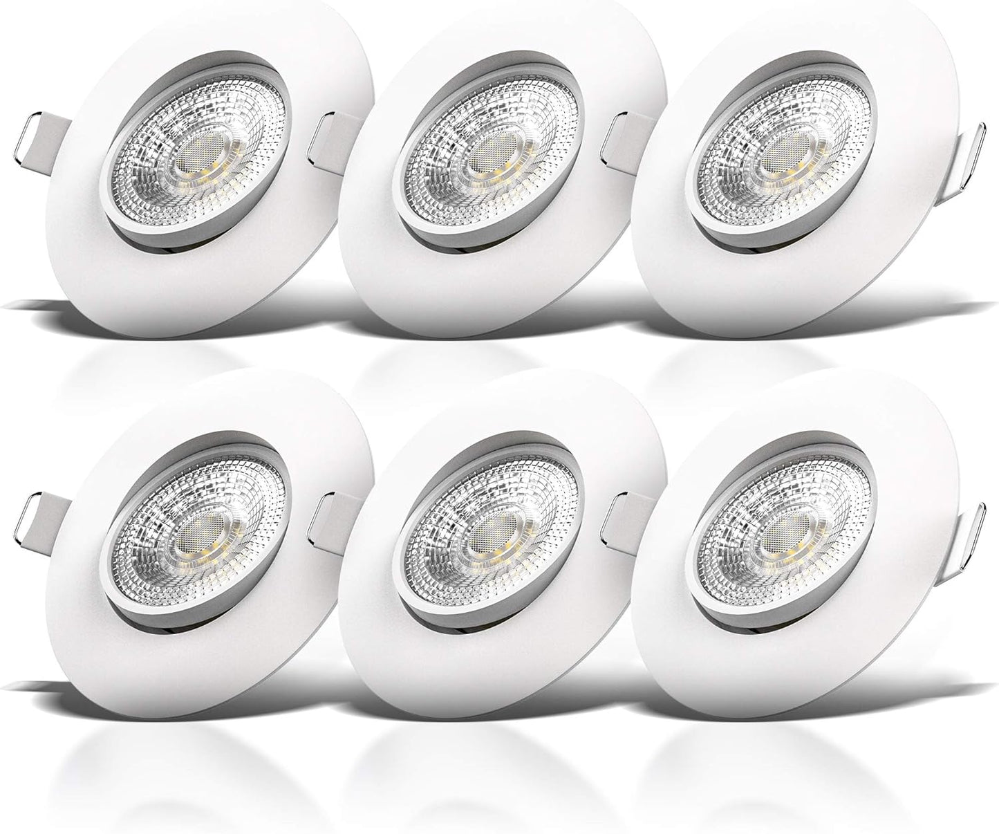 6er-Set LED-Einbaustrahler