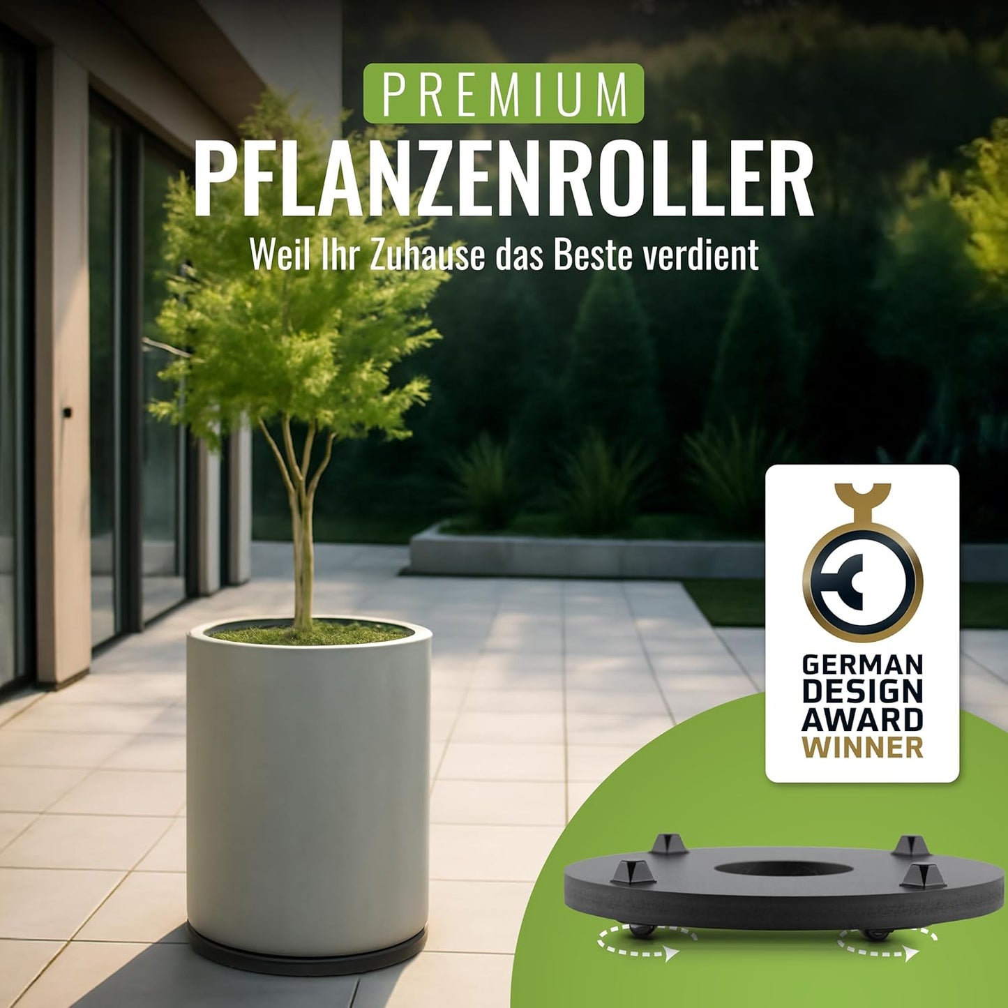 Pflanzenroller für Blumentöpfe, Ø28cm