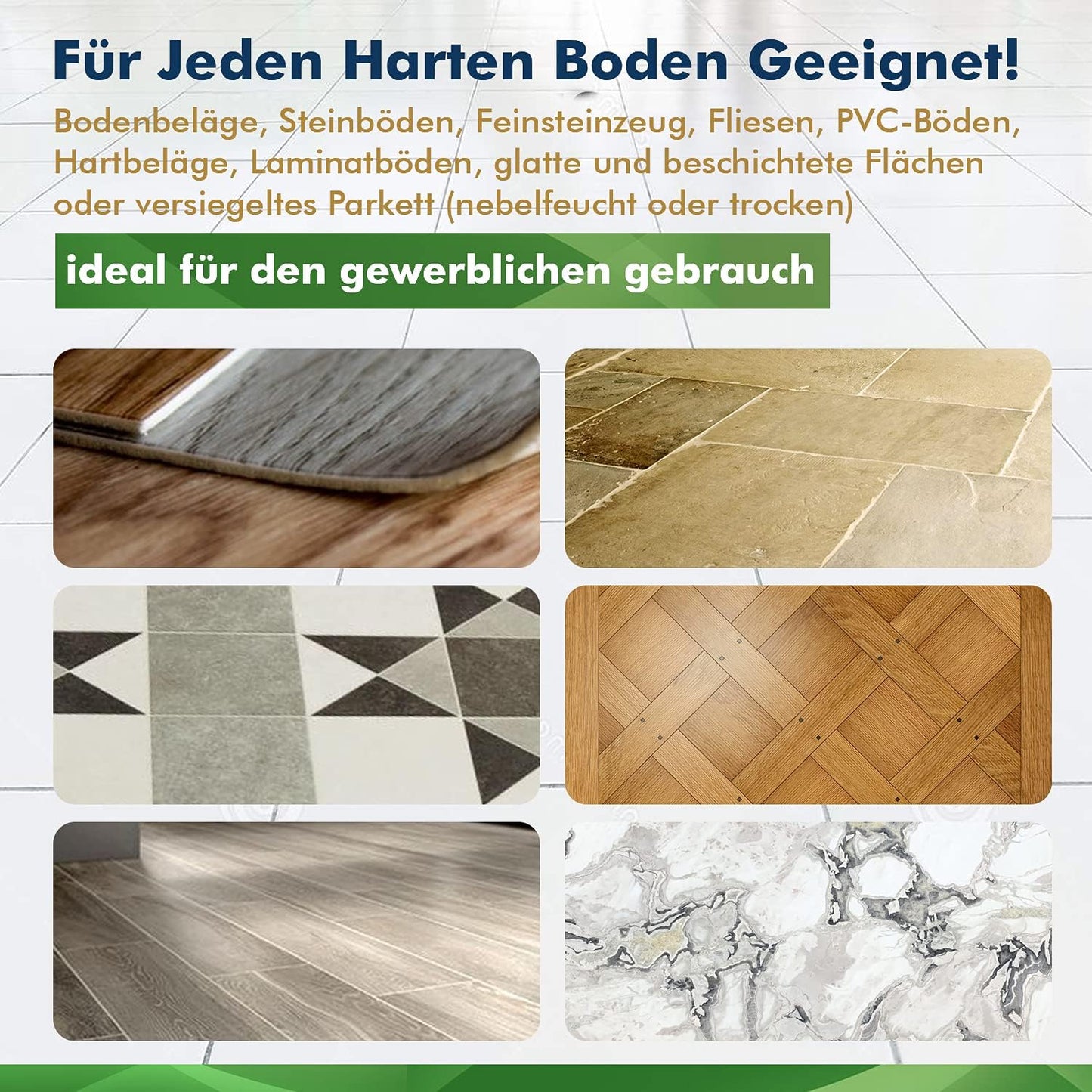 10-teiliges Wischmopp-Bezüge Set (40 cm), 40 cm Hospital Grau