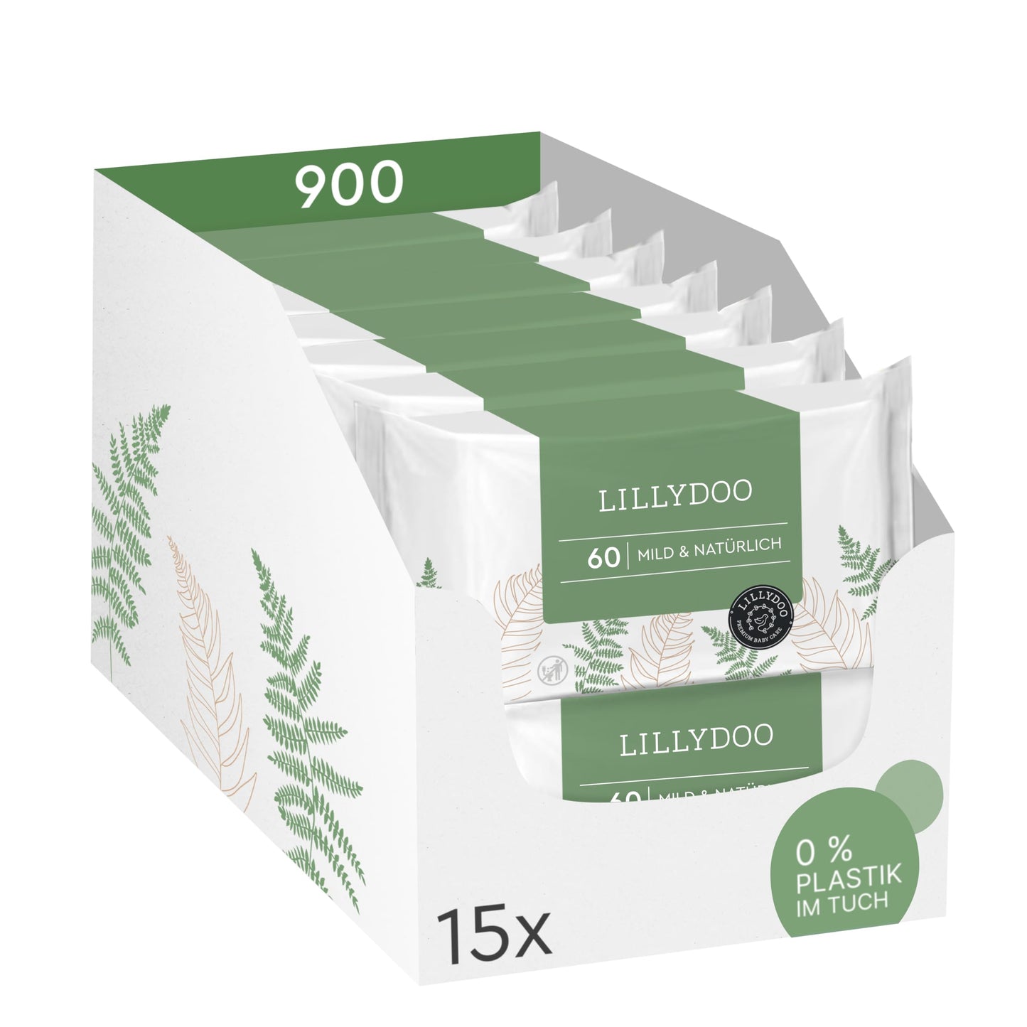 900 x Feuchttücher, 60 stück (15er Pack)