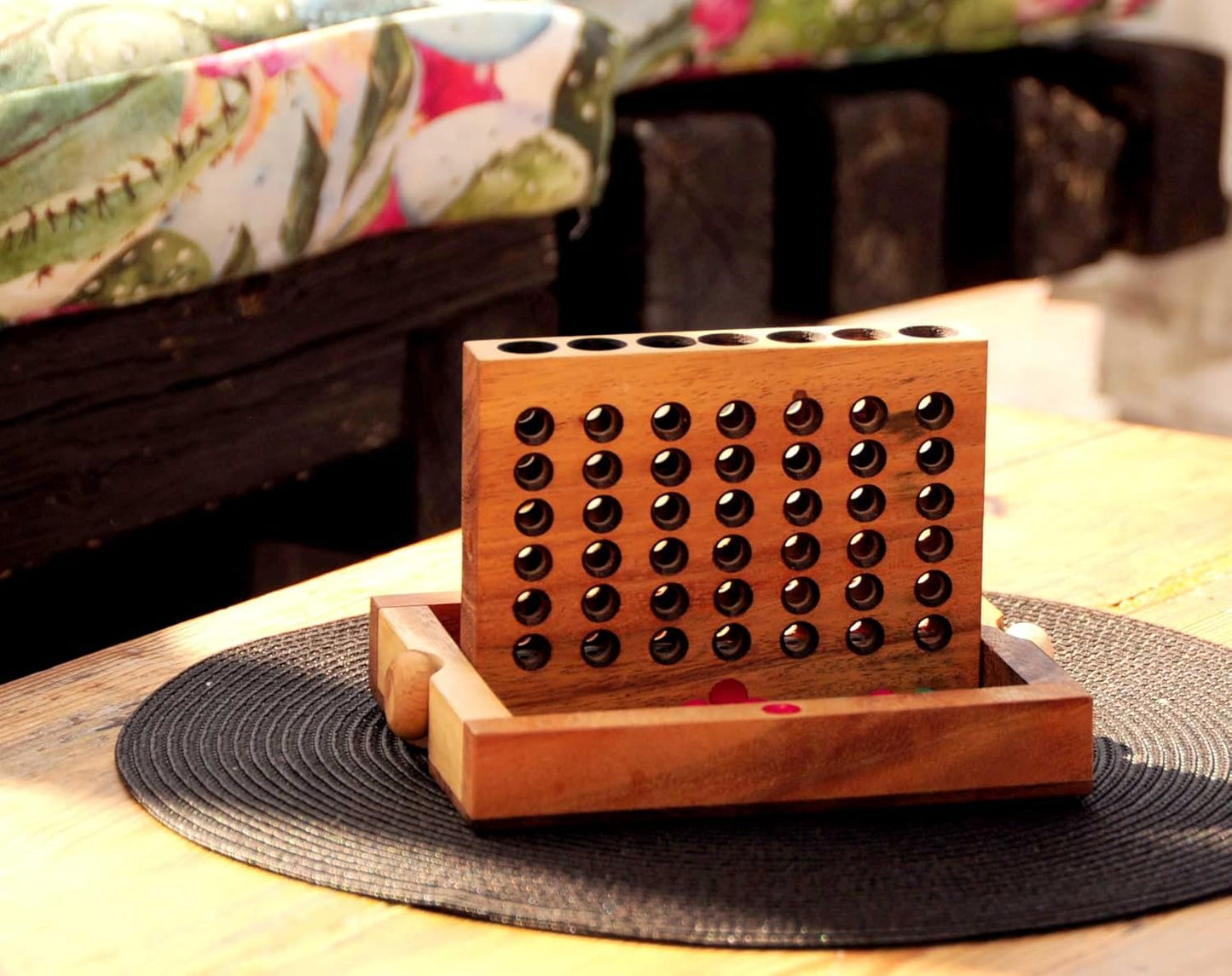Vier Gewinnt aus Holz