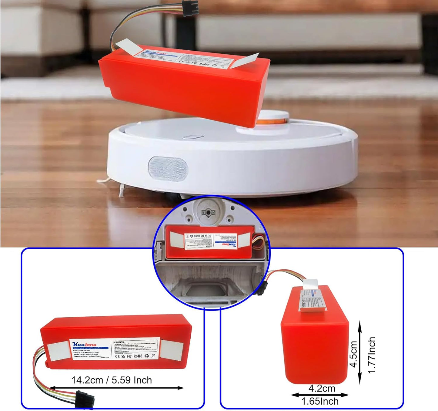Ersatzakku für Xiaomi Roboter-Staubsauger