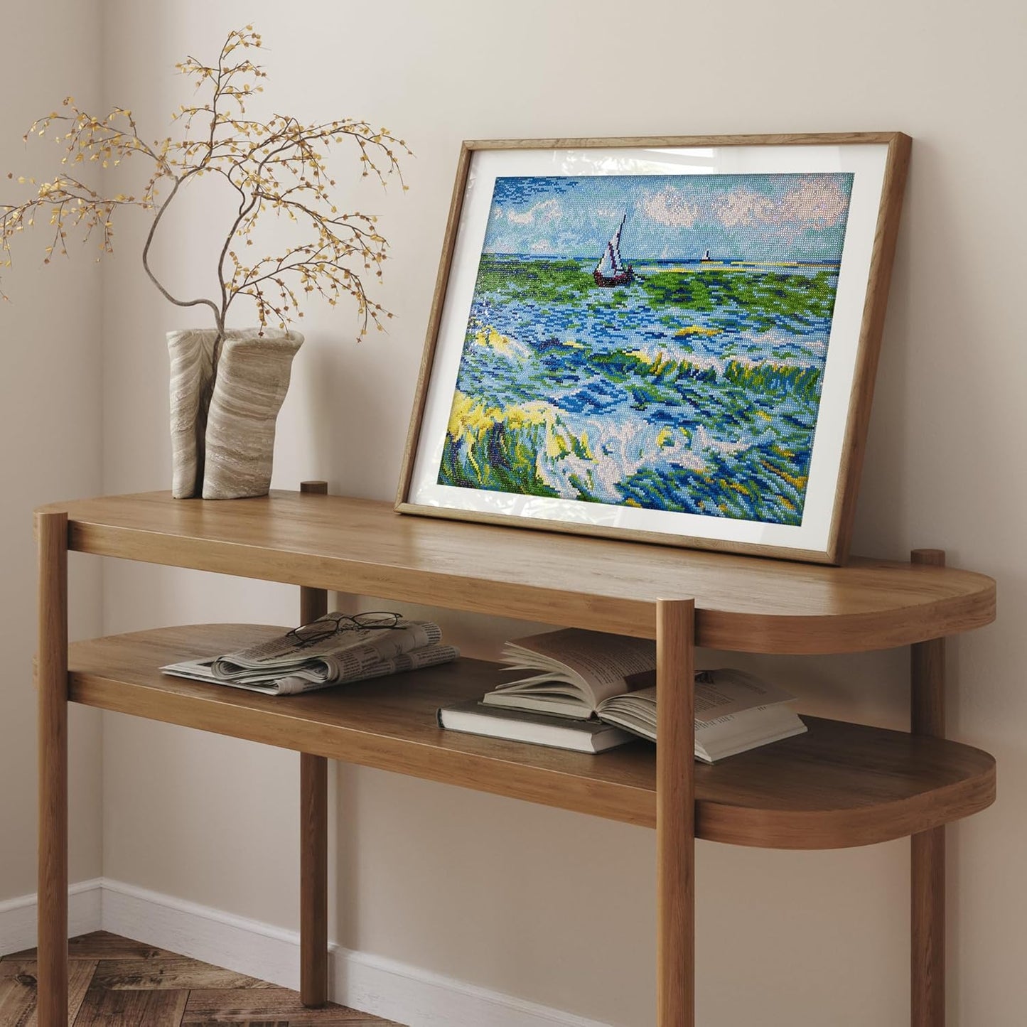 Diamond Painting Set Seascape At Saint Maries (Van Gogh), DD12-029, 55x45 cm, Seascape At Saint Maries (Van Gogh)