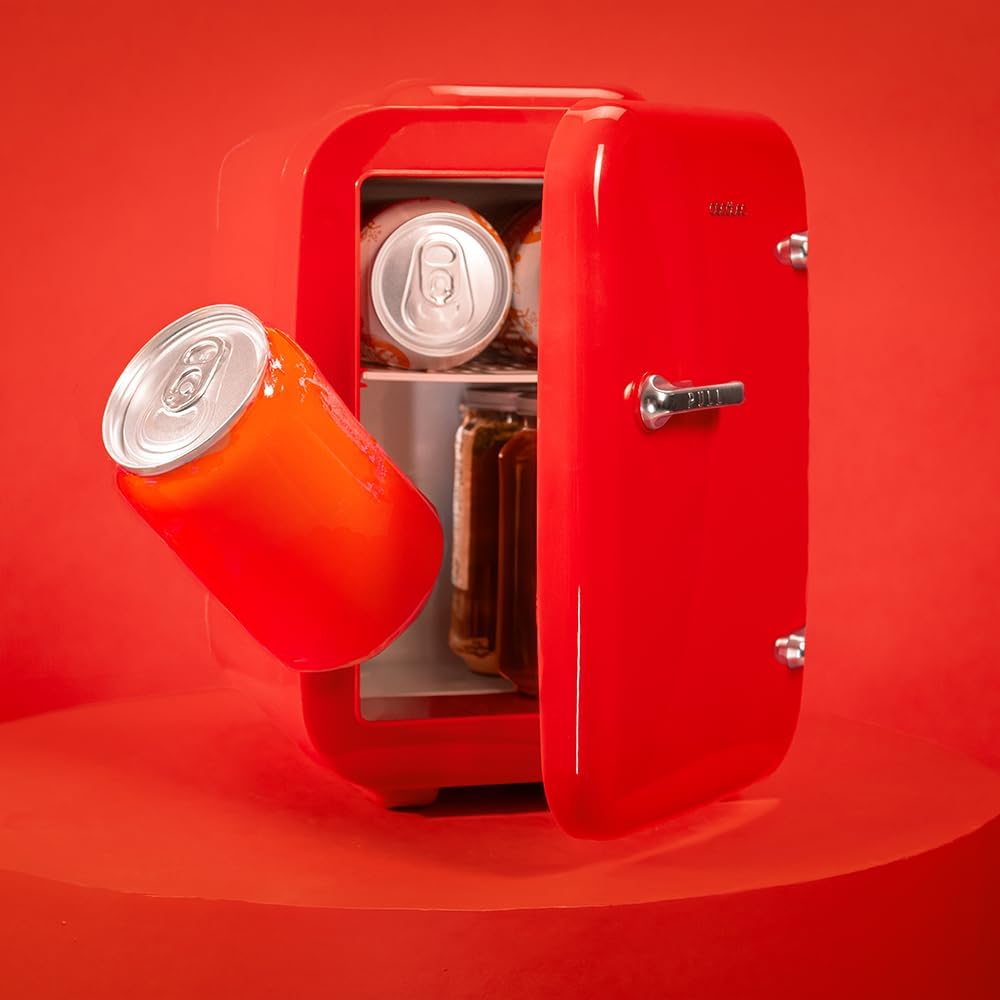 Mini-Kühlschrank Bolero mit Heizfunktion, 4 L | Habana Rot