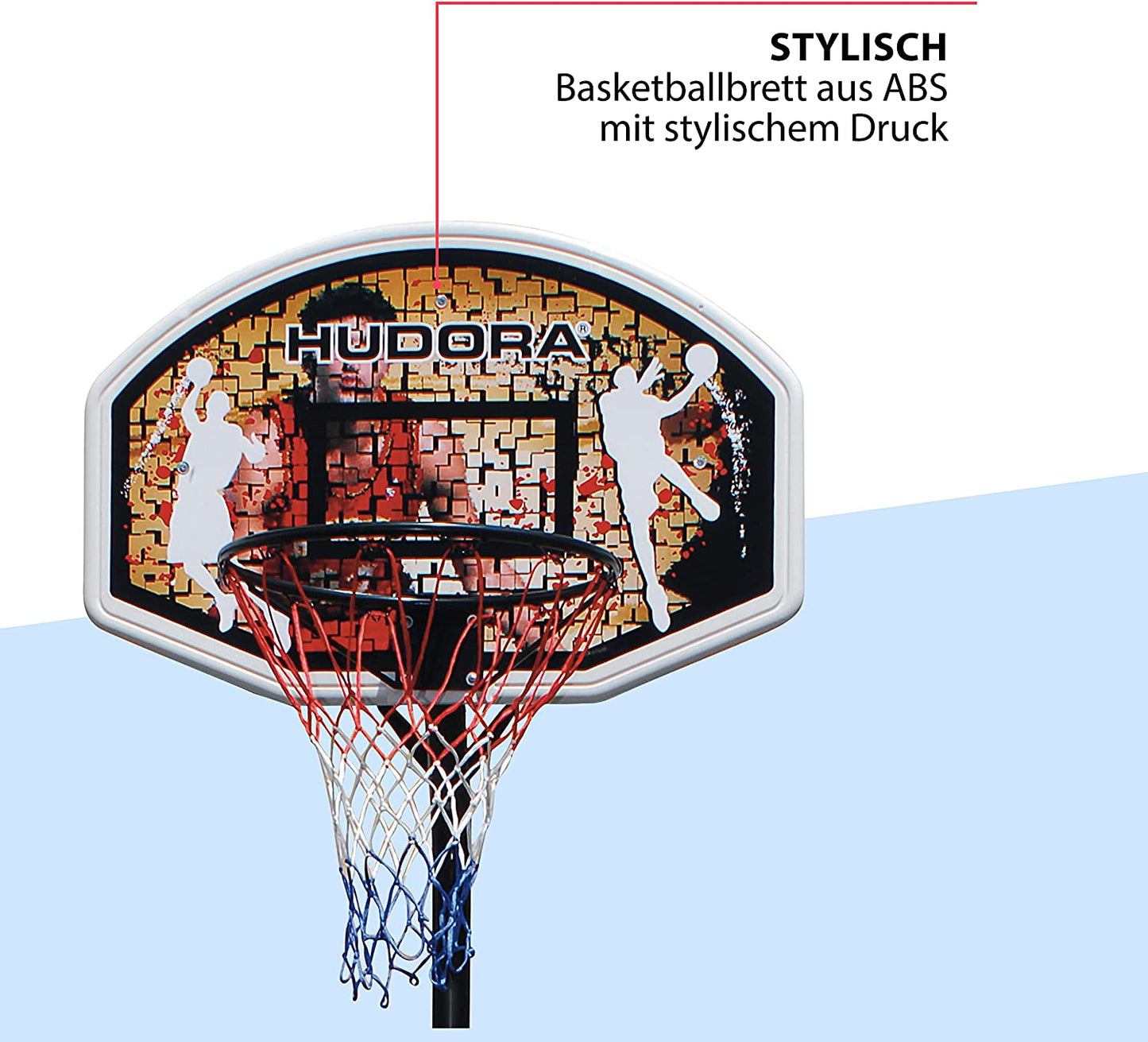 Basketballständer Chicago, Schwarz / Orange Einheitsgrösse