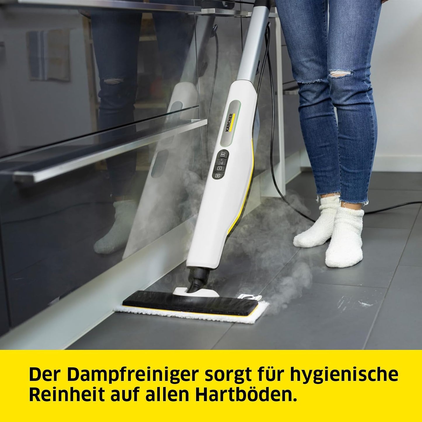 Dampfreiniger SC 3 Upright EasyFix mit Teppichgleiter, 3 Stufen Dampfregulierung