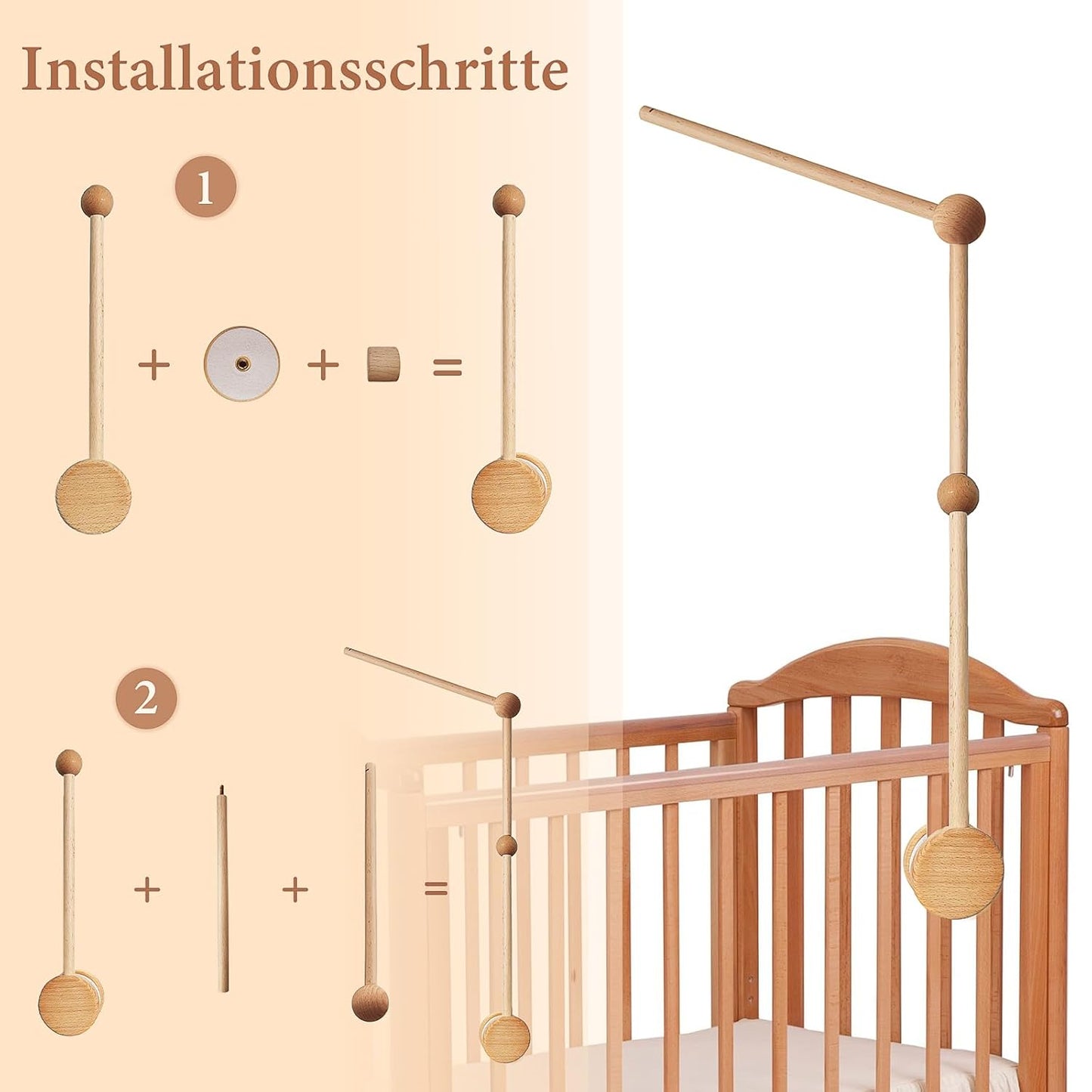 Mobile Halterung für Babybett & Wickeltisch, mobile halterung