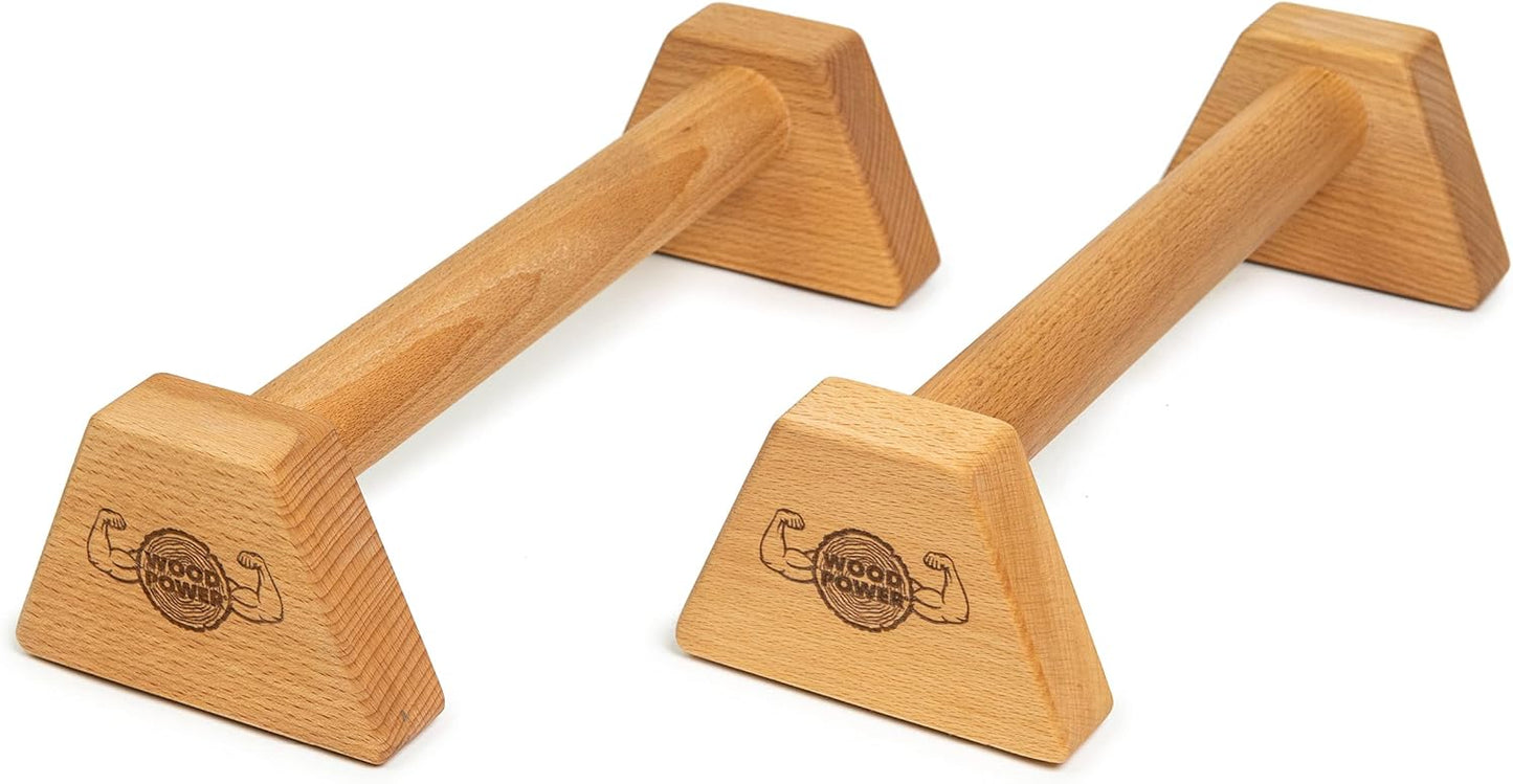 PowerBars Holz-Parallettes für Calisthenics