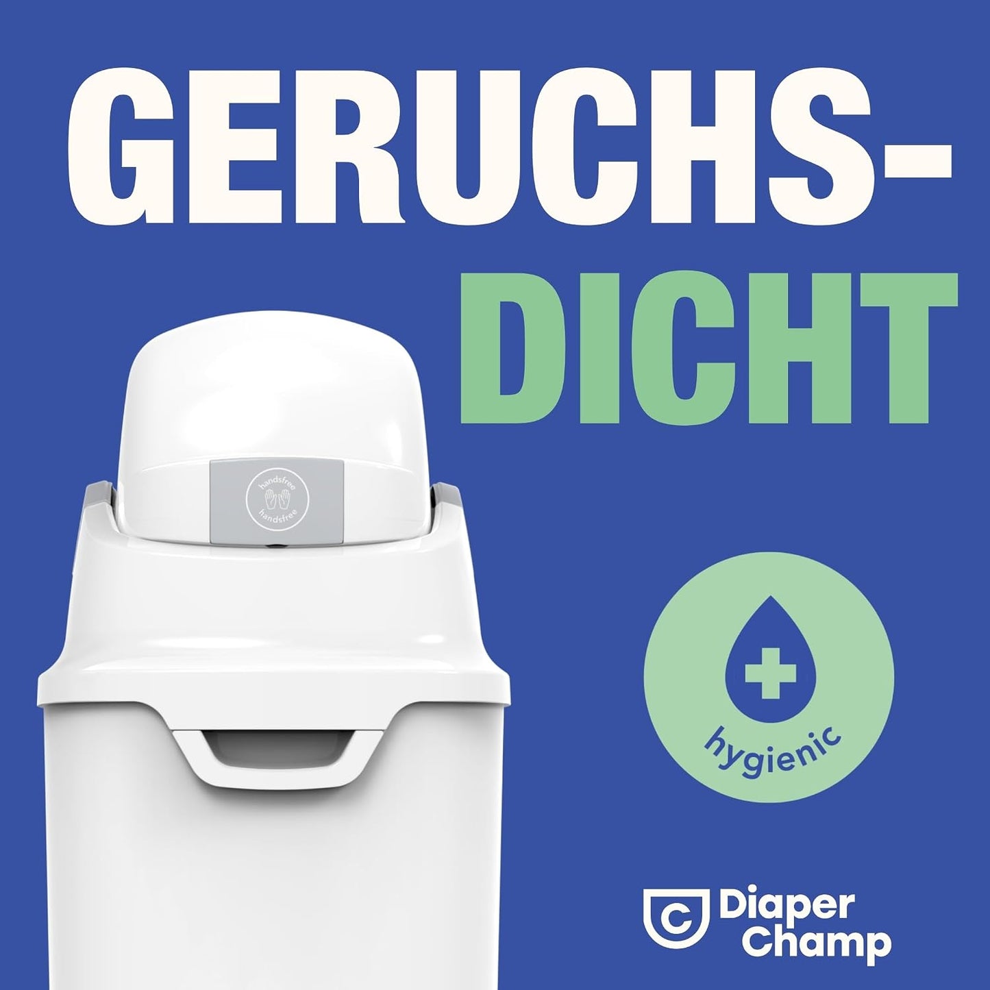 Windeleimer für 50 Windeln, weiss