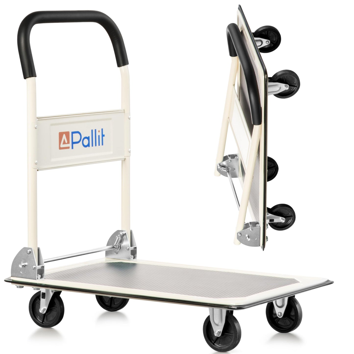 Klappbarer Transportwagen, 150 kg Weiss