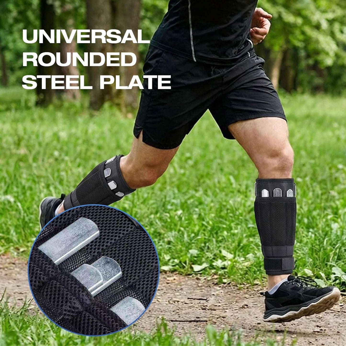 Stahl-Gewichtsplatten 10er-Set für Trainingswesten, 15CM