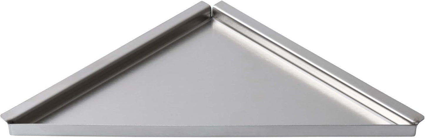 Befliesbare Duschablage, 205mm x 205mm Silber
