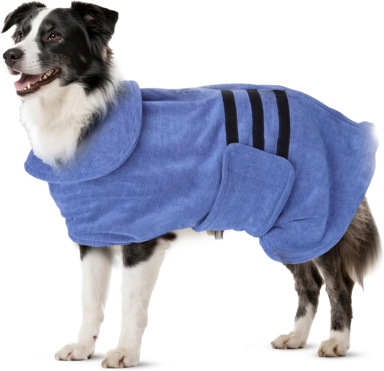 Hundebademantel mit Klettverschluss, L
