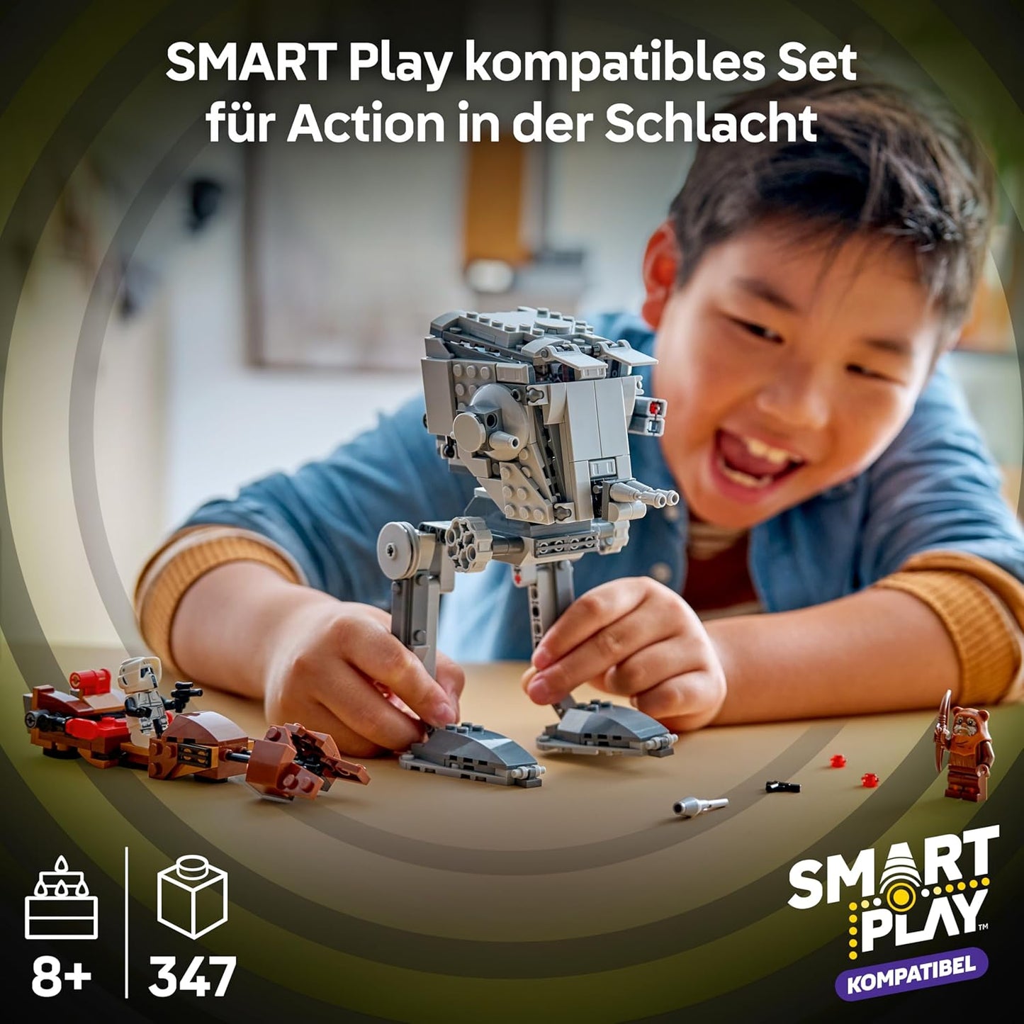 Interaktives LEGO Set: AT-ST Angriff auf Endor, Smart Play: At-st Attack On Endor 75424