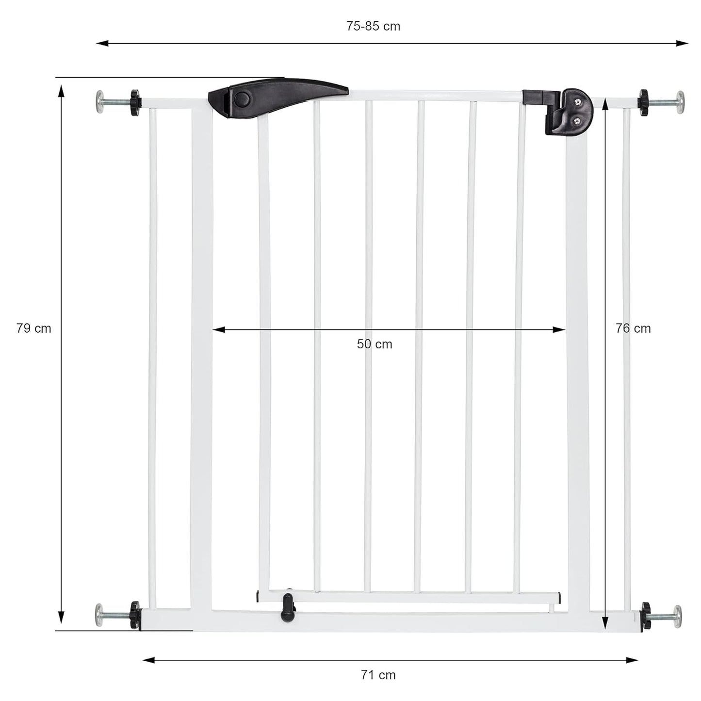 Türschutzgitter, 75-85cm (1er Pack)
