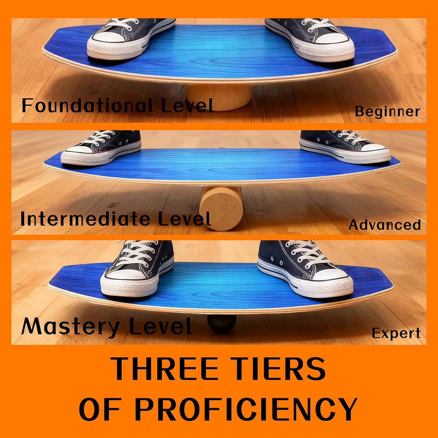 Balance Board Set mit Korkrolle und Halbkugel