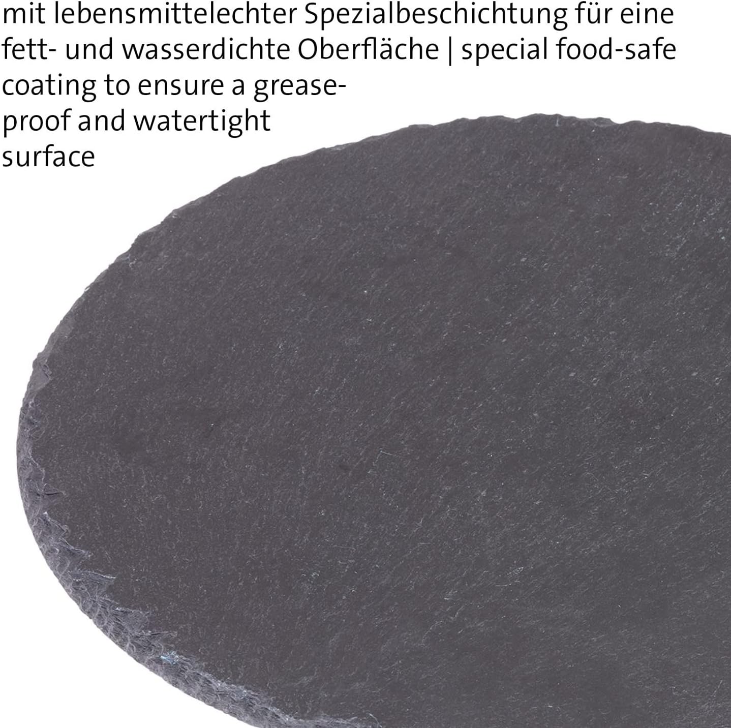 Naturschiefer-Servierplatten-Set, Ø 30 Cm, 2 Stück