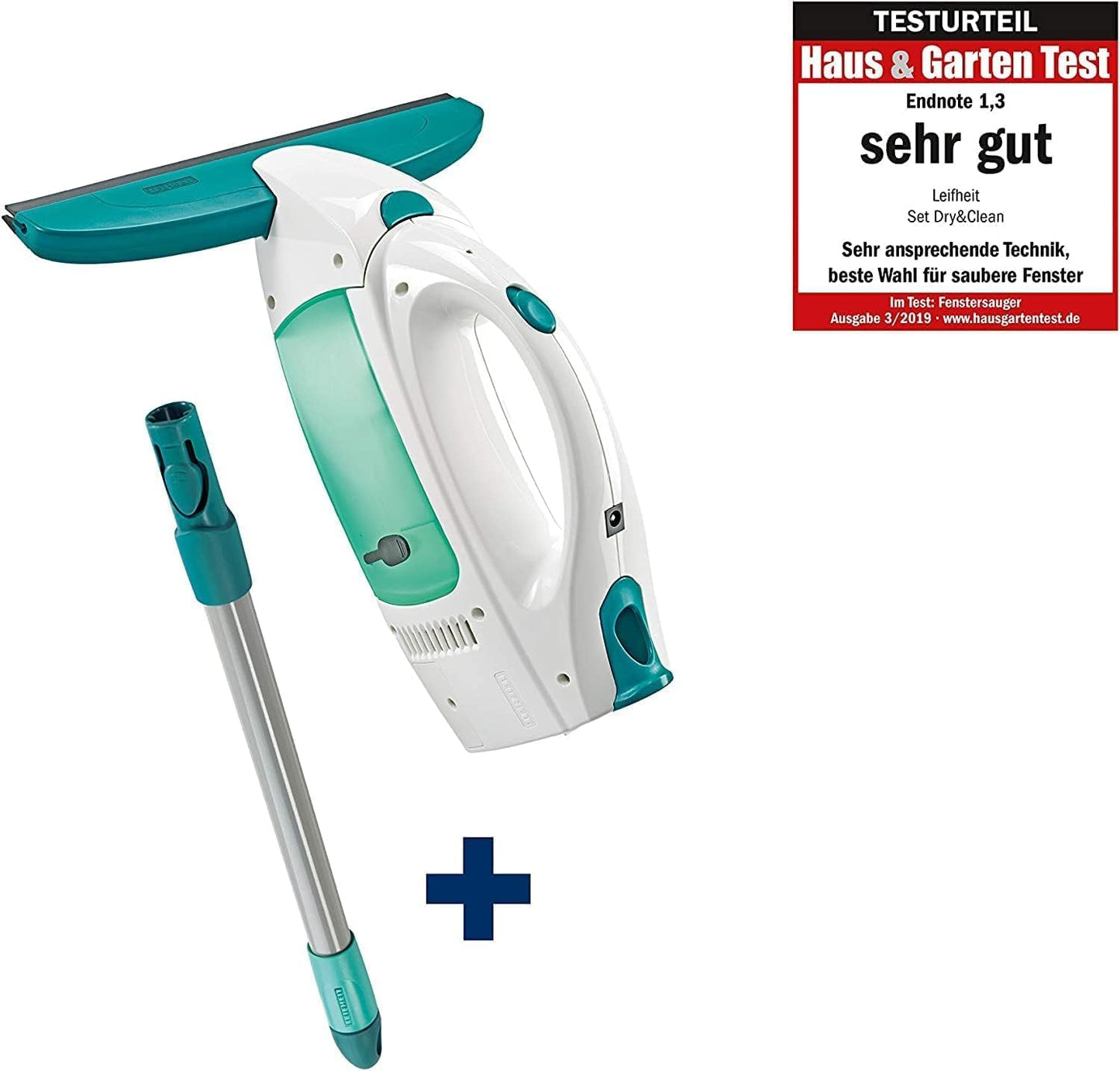 Set Fenstersauger Dry & Clean mit Stiel, Fenstersauger mit Stiel