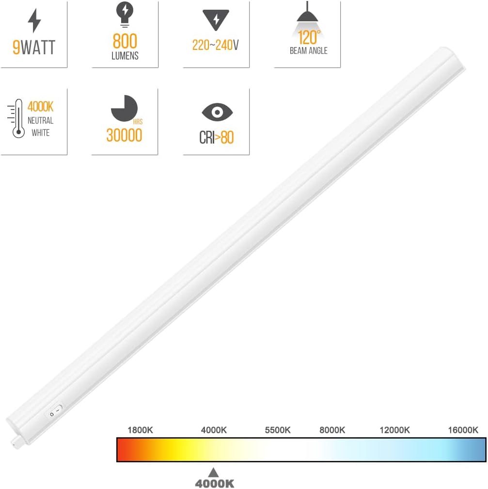 3er-Set LED-Unterbauleuchten, 573MM 3er Lampen