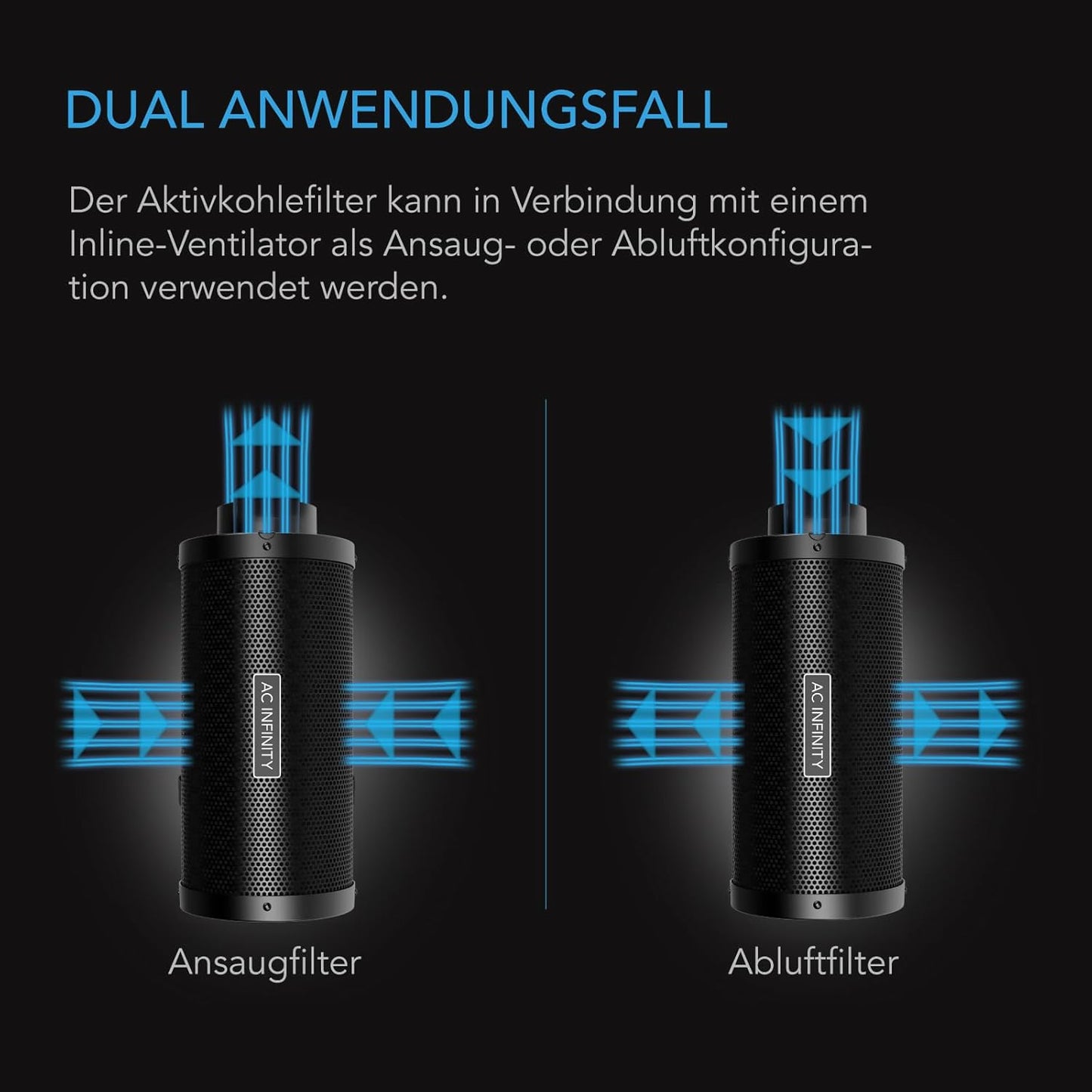 Luftkohlefilter, 6"