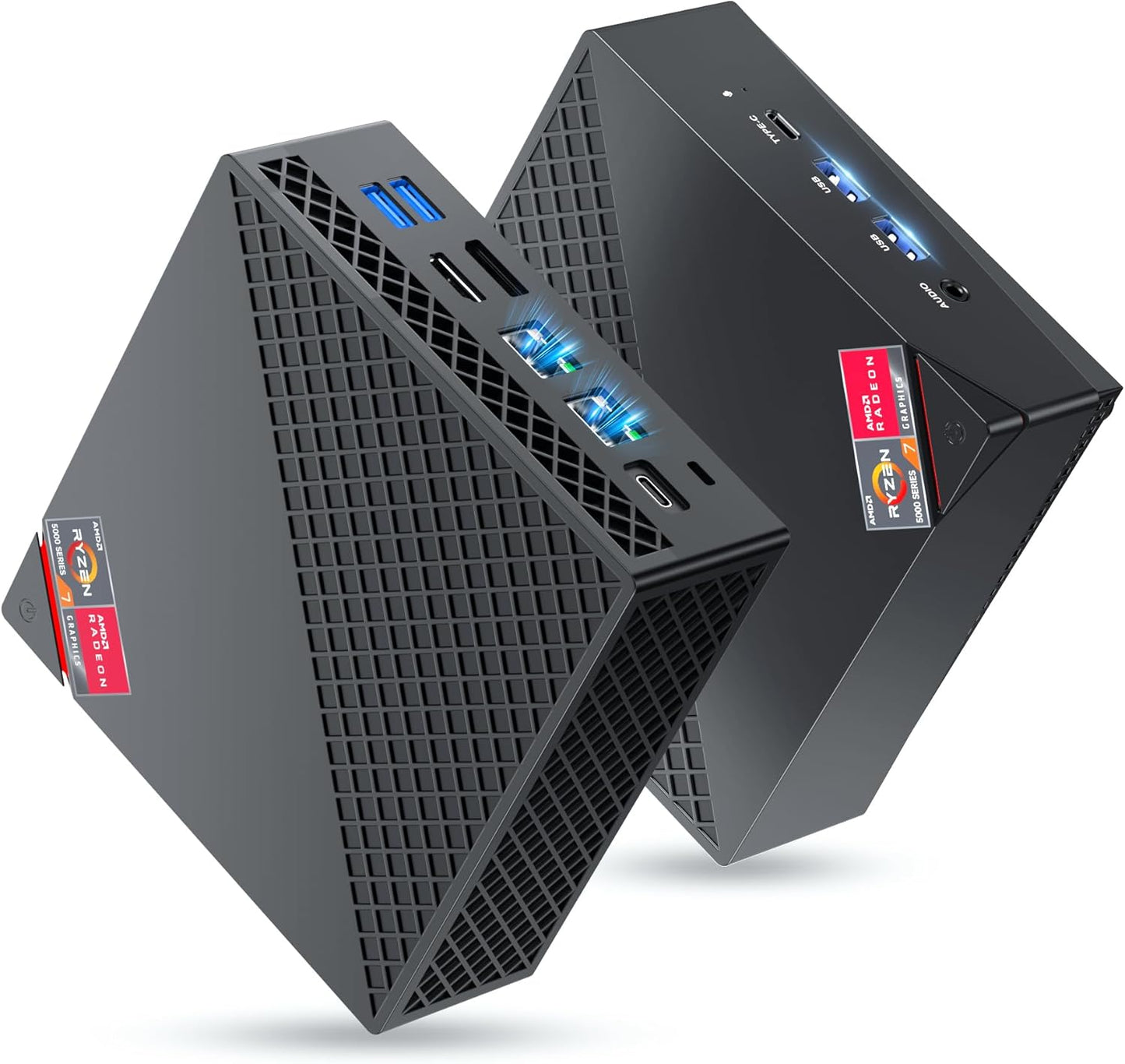 Mini PC AM06 PRO mit Ryzen 7 5825U, WiFi 6 und 4K Triple Display, Ryzen 7 5825U/ 32GB RAM + 512GB SSD