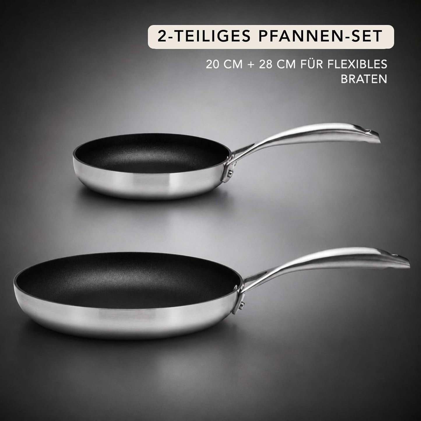 2-teiliges Pfannen-Set, 20+28 cm
