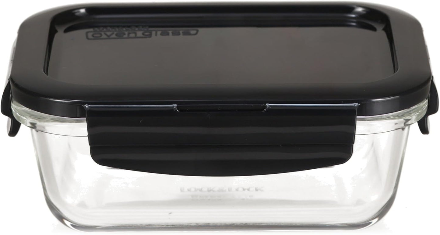 3er-Set Frischhaltedosen mit Decke, Oven Glass Serie, LLG445AS3