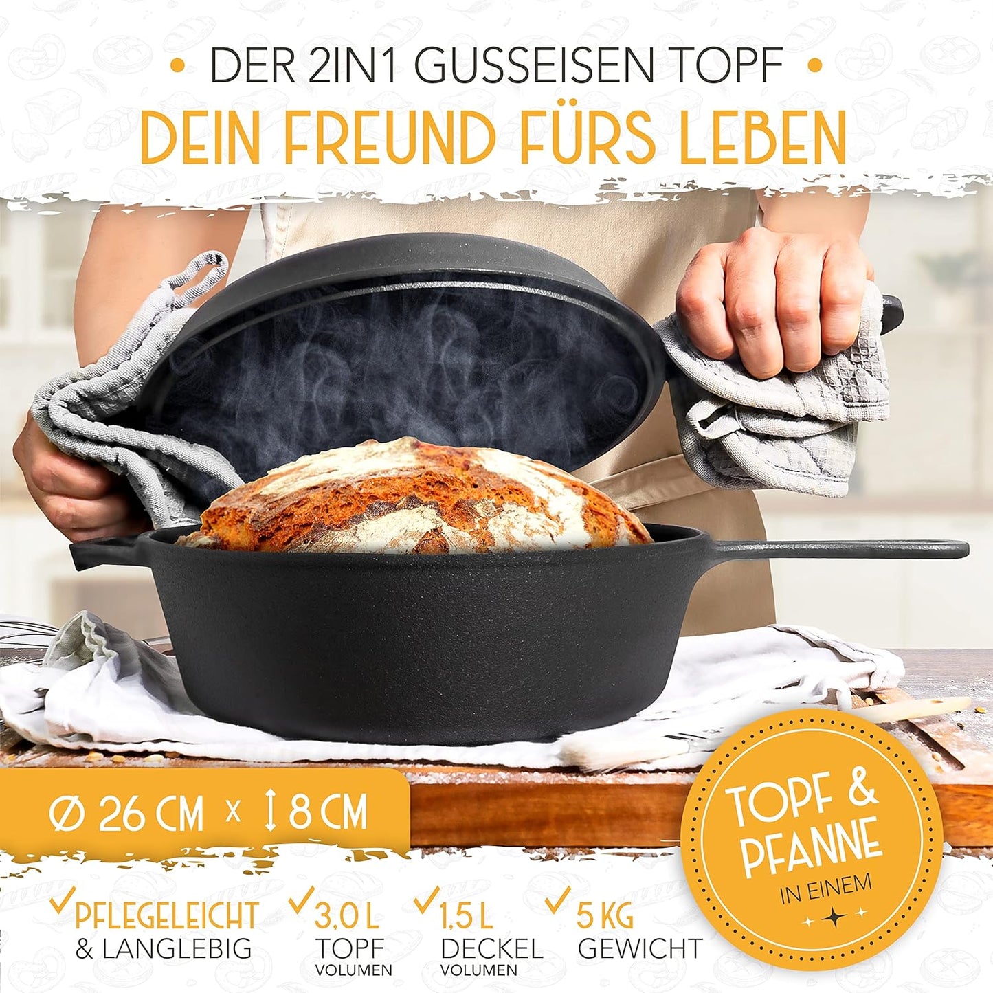 Brottopf, 3,0l