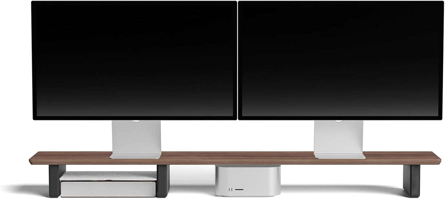Monitorständer aus Walnussholz, Walnuss Full Length v2.0 | 116cm