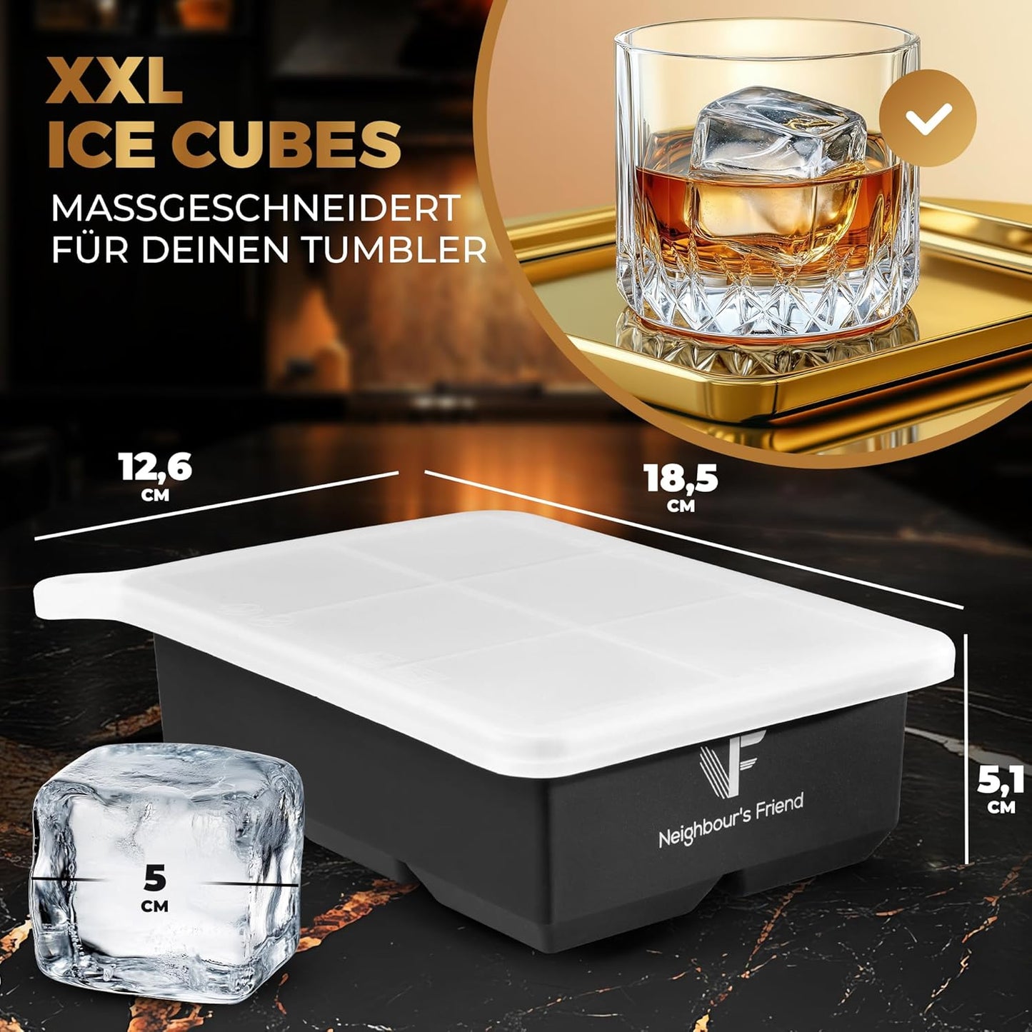 2er-Set Eiswürfelform, 2x Eiswürfelform