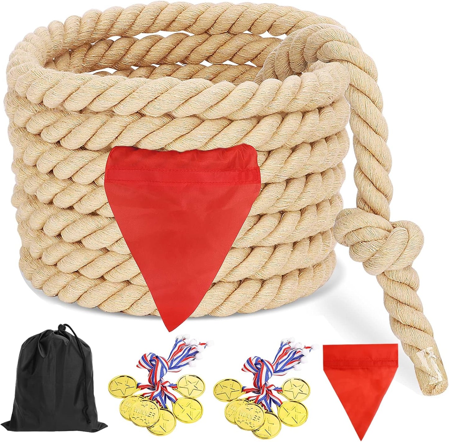 Tauziehen Seilspiel, 6m Khaki