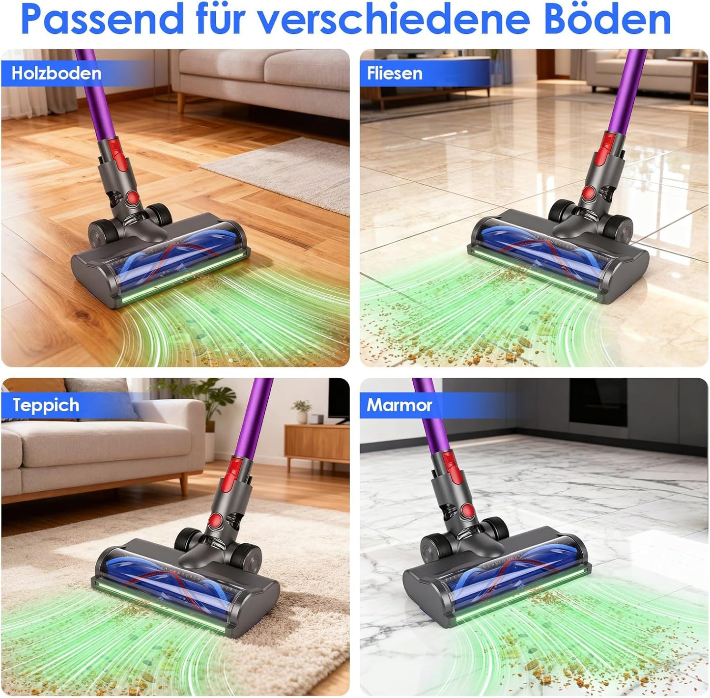 Ersatz-Bodenbürste für Dyson V7-V15 Staubsauger