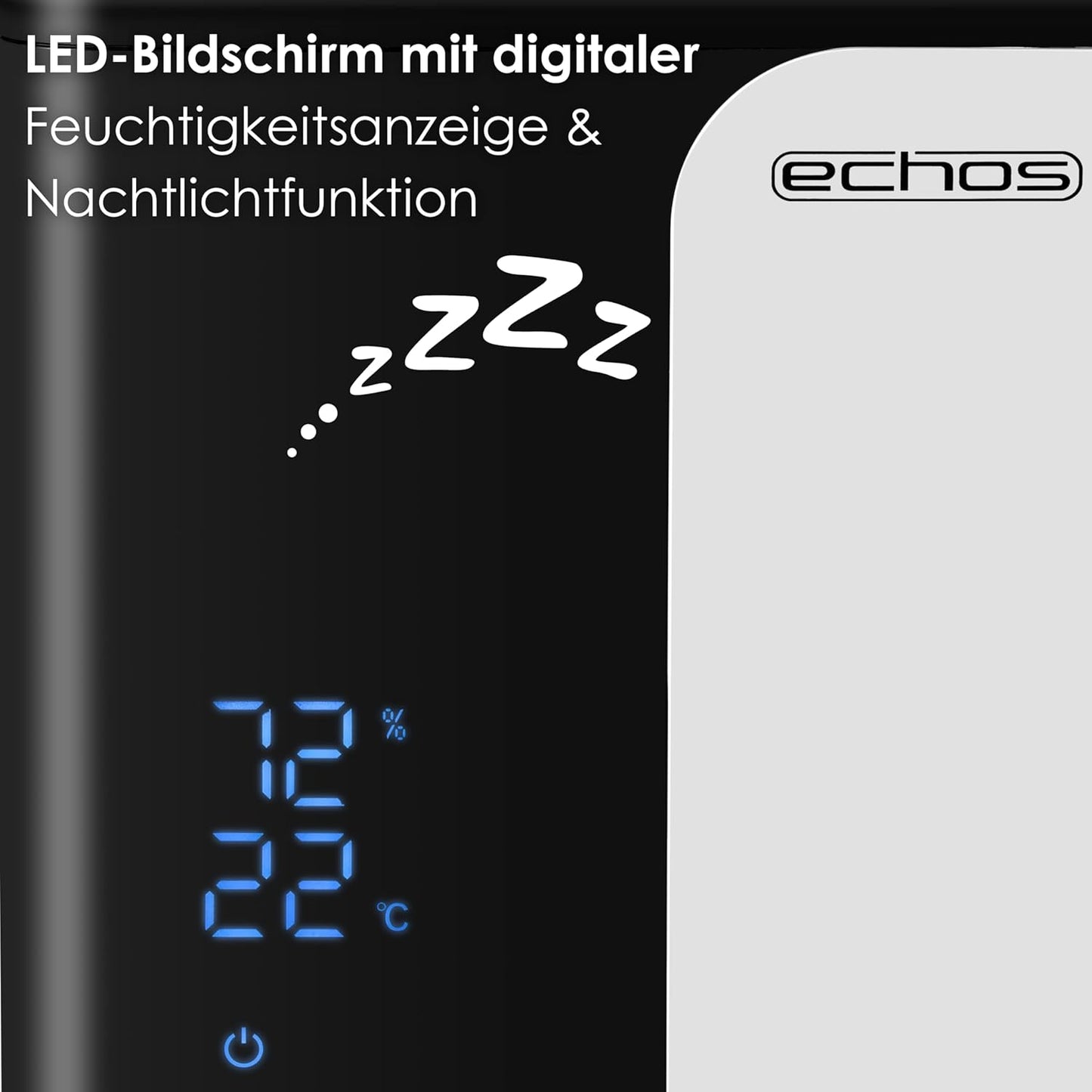 Smart Luftbefeuchter mit HEPA-Filter und App-Steuerung