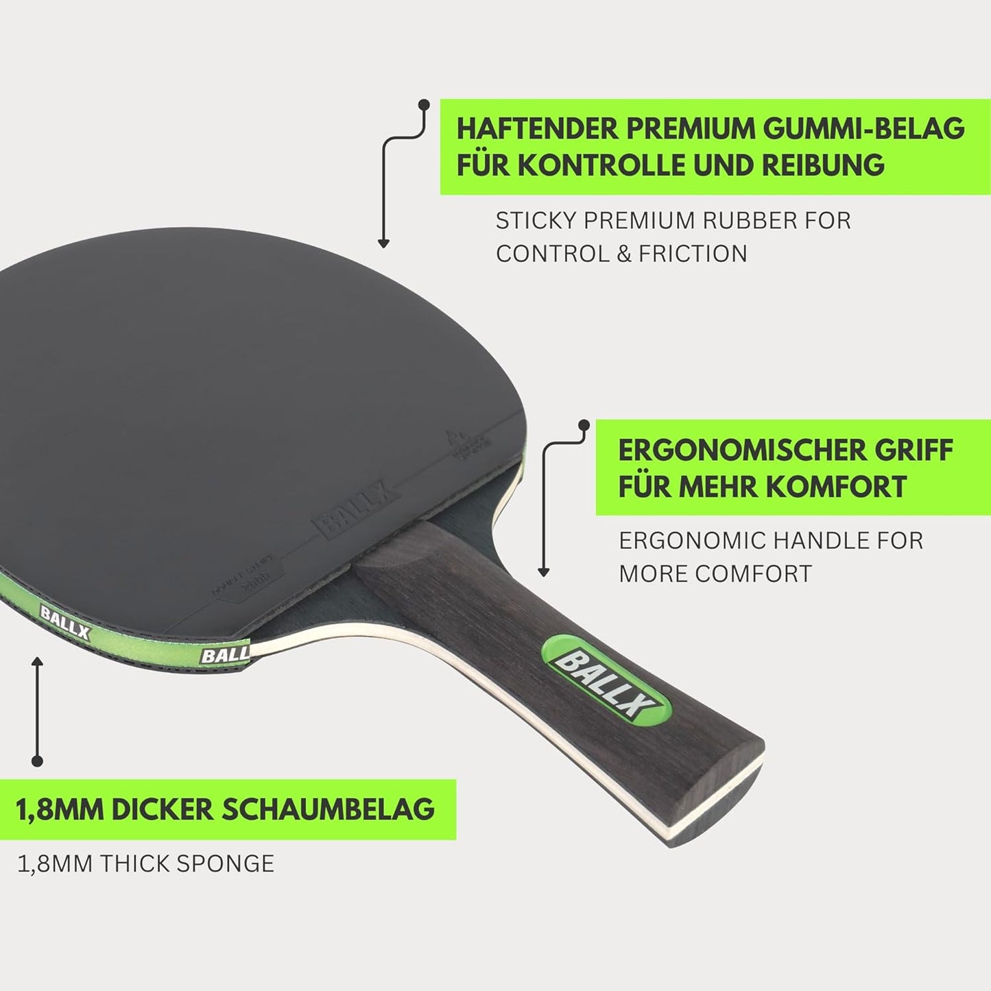 Tischtennisschläger Set