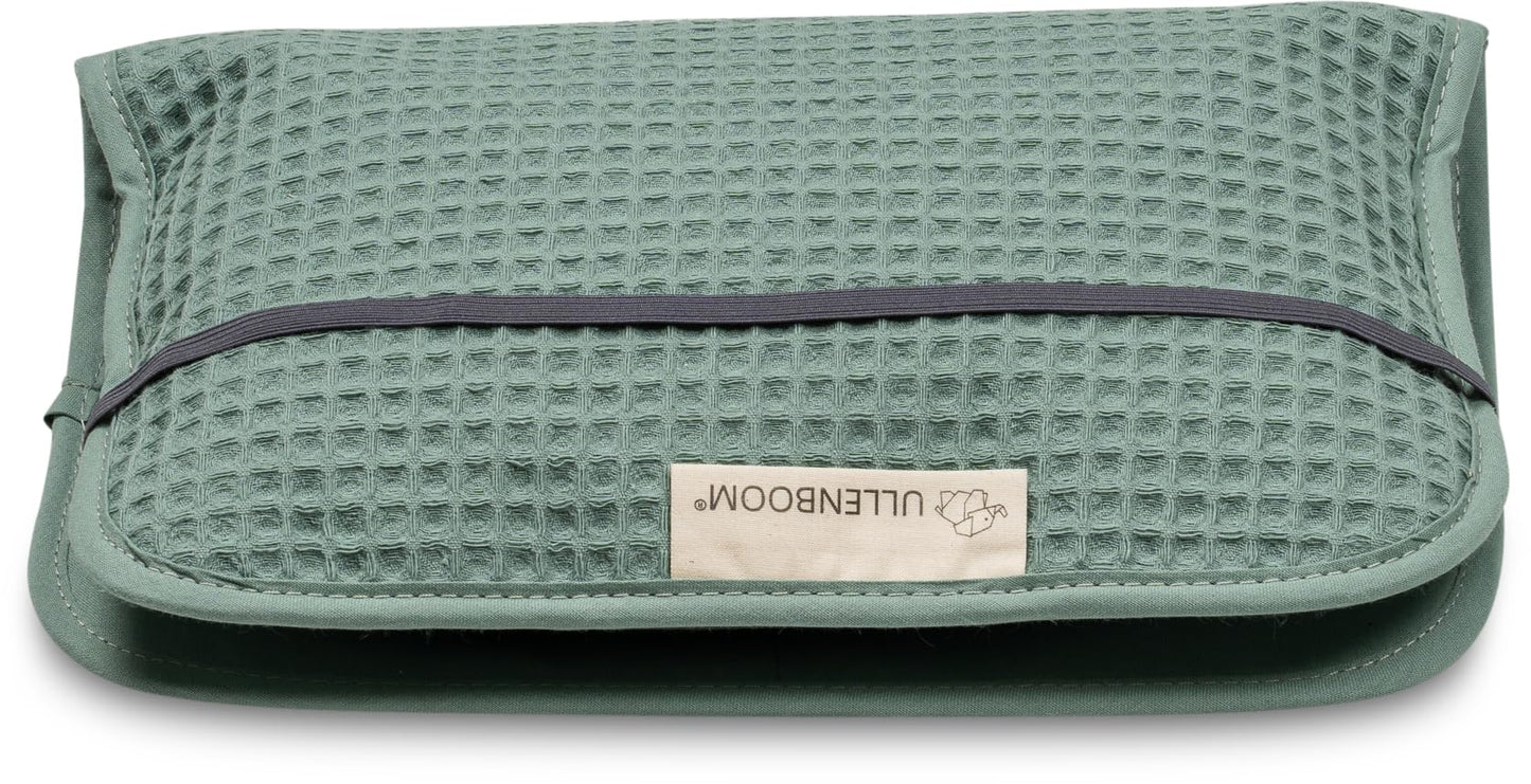 Windeltasche für unterwegs, Salbeigrün 18 x 27 cm