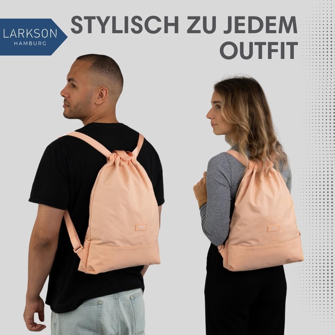 Turnbeutel No 7 mit Aussentasche, Peach