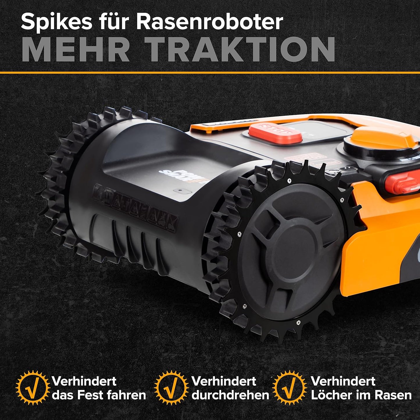 Mähroboter Spikes für Worx Landroid Plus Modelle