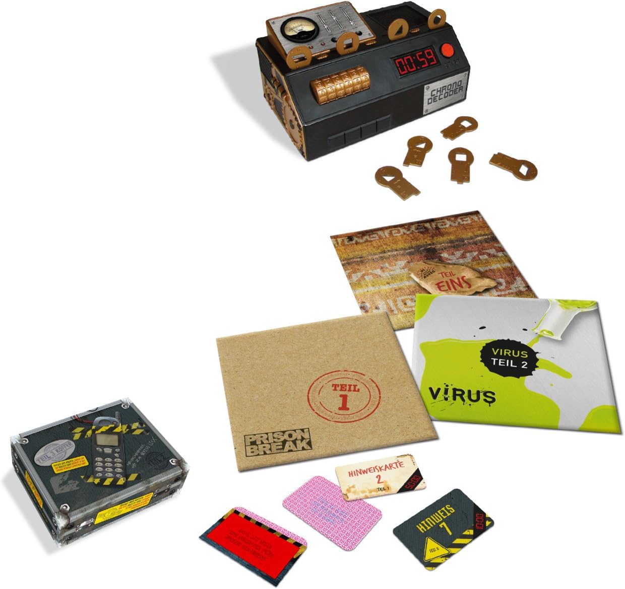 Escape Room mit 4 Fällen, Single