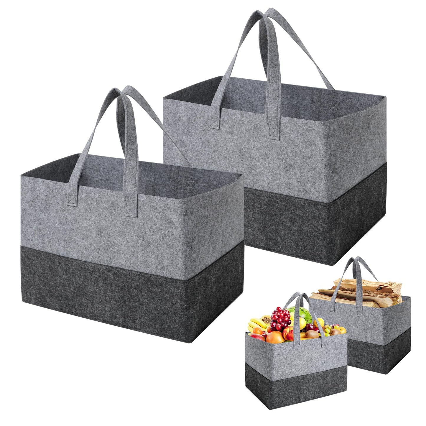 Filztasche für Kaminholz