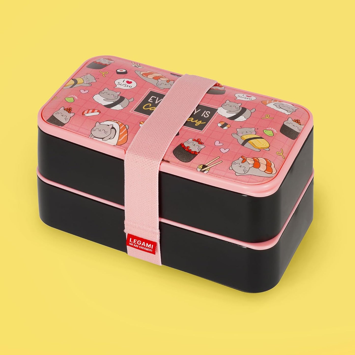 Lunchbox mit Besteck, SUSHI CAT