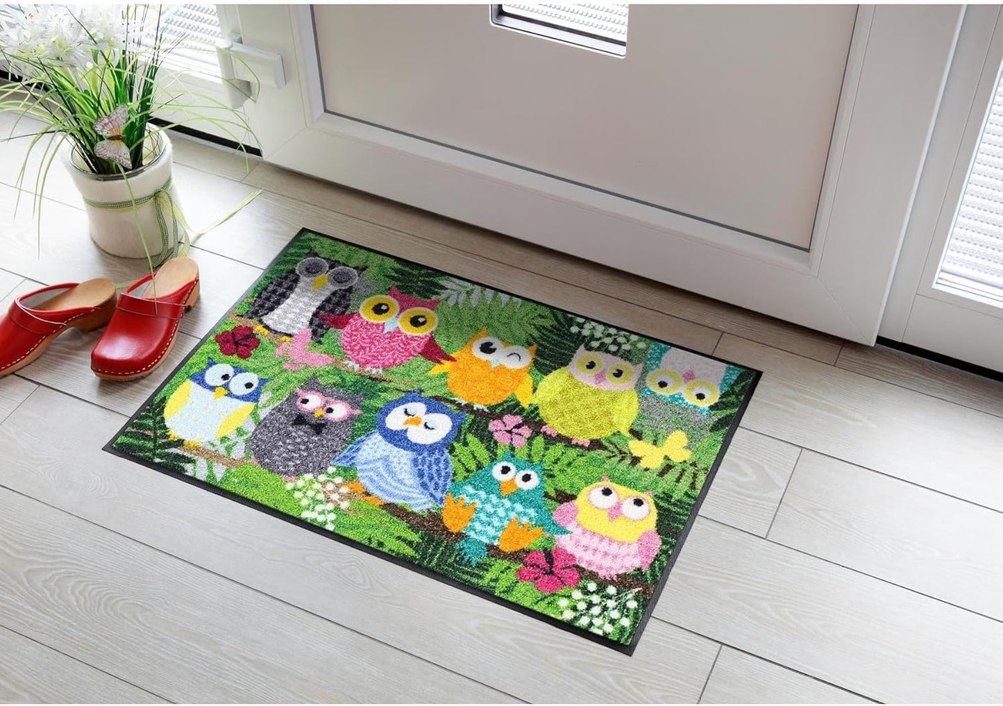 Fussmatte Dschungeleulen (50 x 75 cm), 50 x 75 cm
