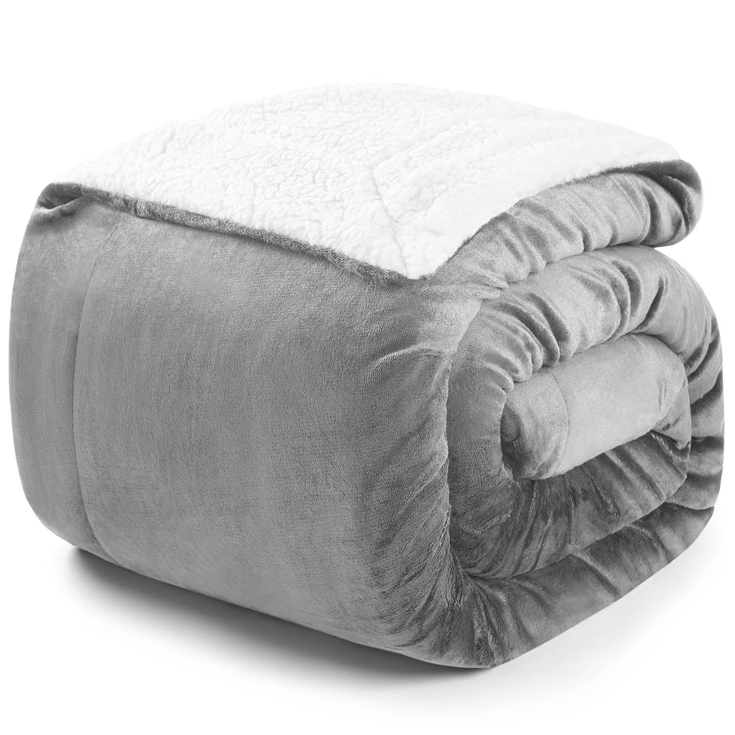 Sherpa Kuscheldecke, 150 x 200 cm, Grau