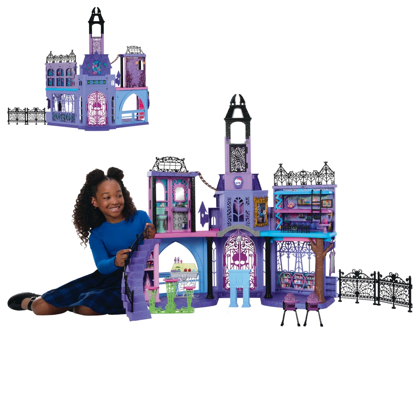Haunted High School Puppenhaus-Spielset, Violet - Huge High School Playset