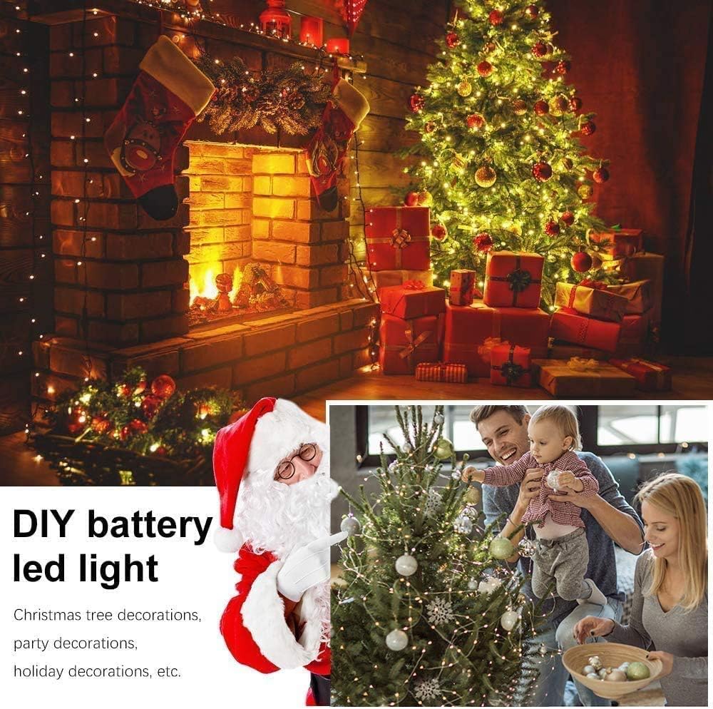 LED Lichterkette mit Timer, 16 Stück, Warmweiss 16