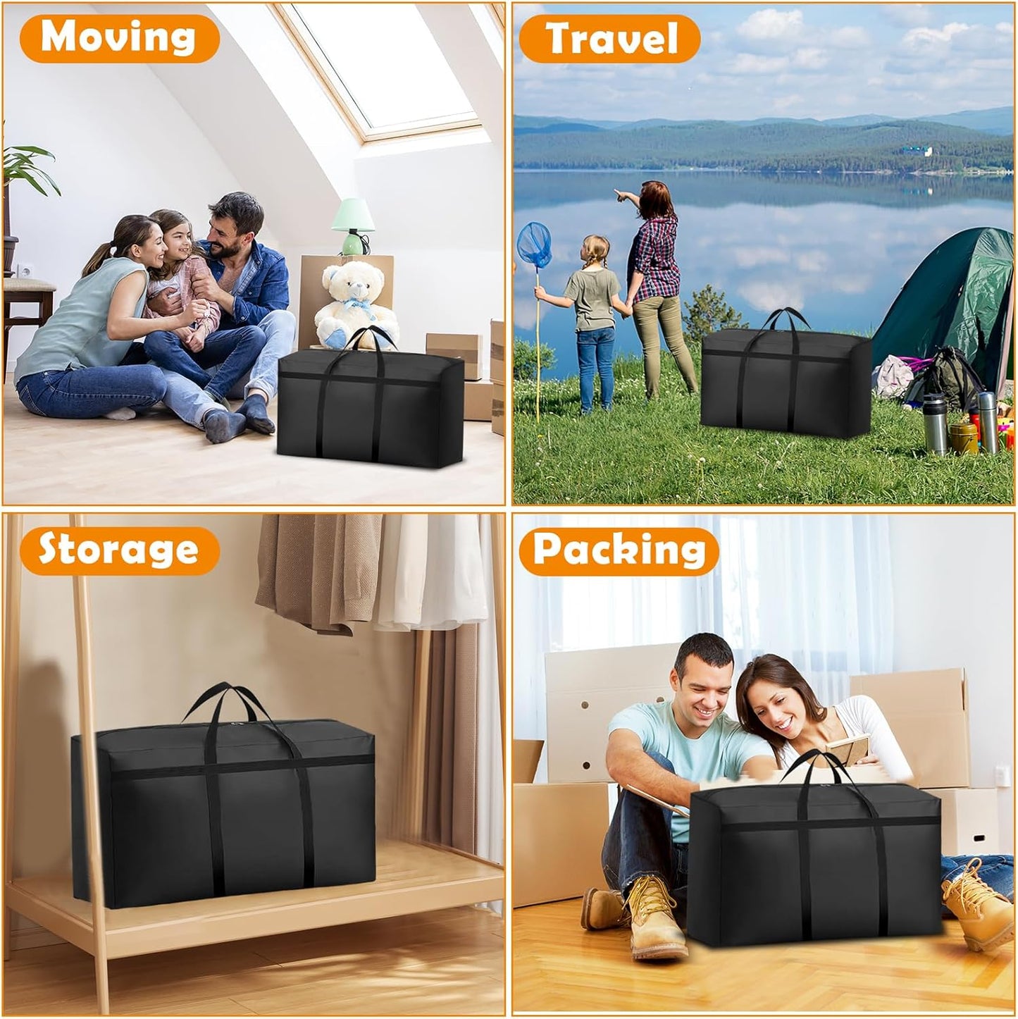 Umzugstasche, 6 Stück, 100L, 6Pcs-100L