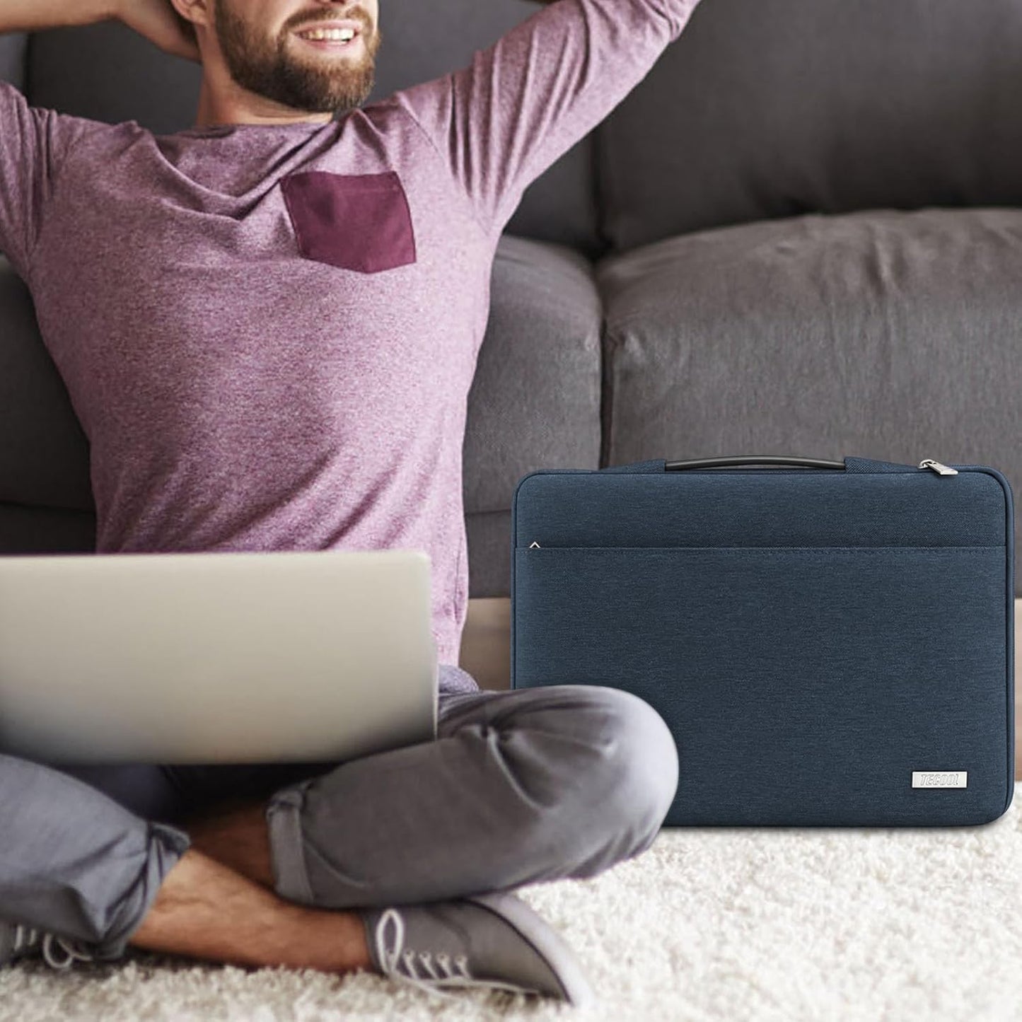 Laptop-Schutzhülle für 14 Zoll Geräte, 14 Zoll / Macbook Air 15 Denim Blau